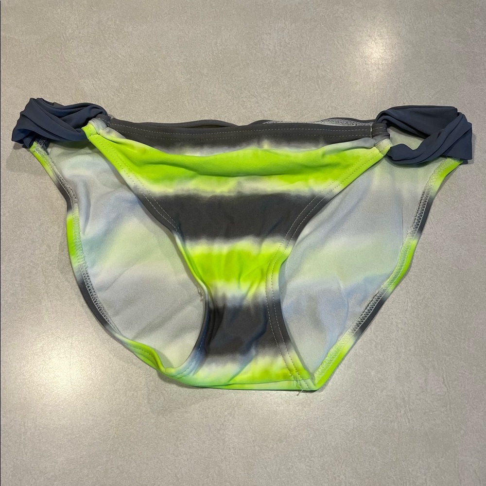 Arizona Jean Co. Bright Tie Dye Swim Tie Bikini Top & Bottom Medium - Picture 5 of 6